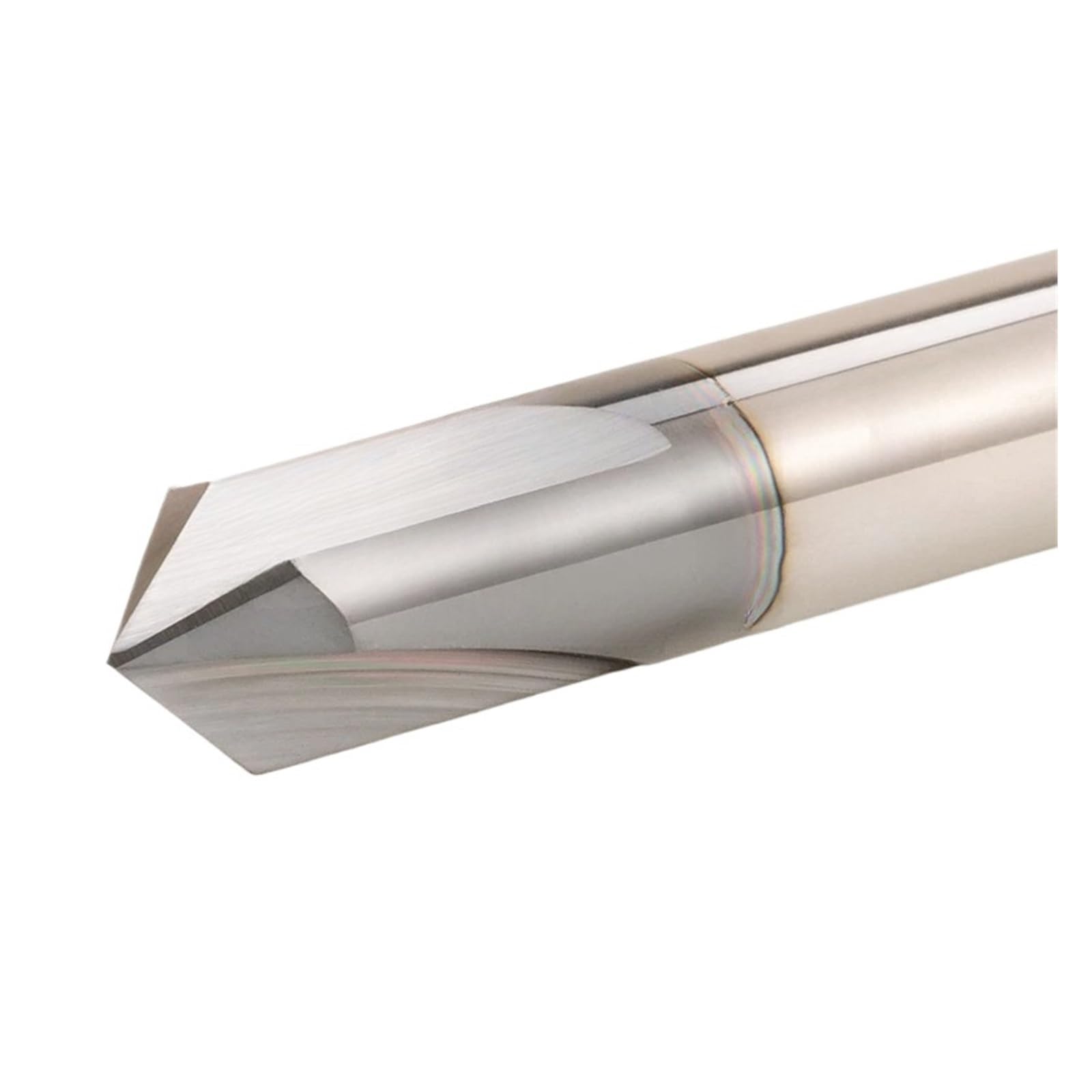Frez do fazowania z węglików spiekanych HRC65, fazowanie z dwoma krawędziami, 3 zęby, 60° 90° 120°, specjalna stal nierdzewna (10,0x10Dx75Lx60Deg)