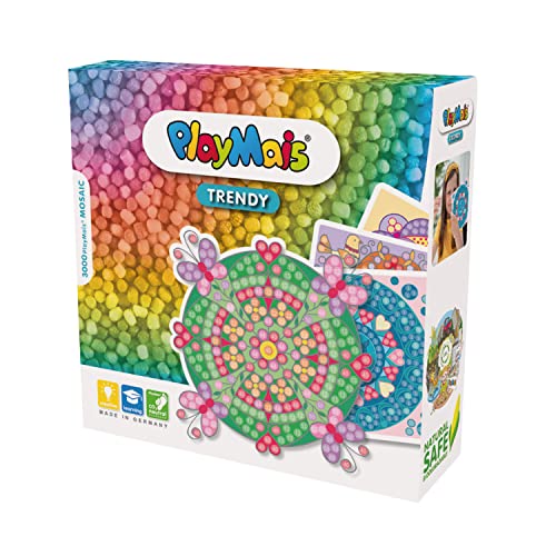 Playmais TRENDY MOSAIC Mandala Kreativ-Set zum Basteln für Kinder ab 6...