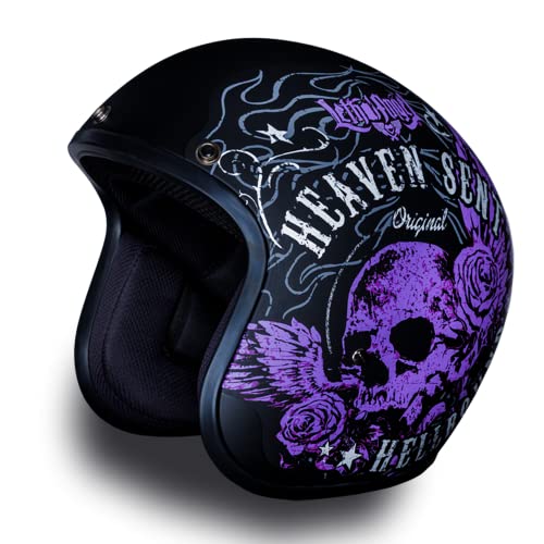 Daytona Helmets 3/4 Shell Open Face Motorcycle Helmet - DOT Approved, Lightweight & Comfortable, Vintage Design for Scooter, Cruiser & Street Bikes - Adjustable Fit, Enhanced Ventilation & Clear Visor by Daytona Helmets - Used condition - Image 6