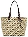 MICHAEL Michael Kors E/W Signature Tote,Beige/Ebony/Mocha,one size