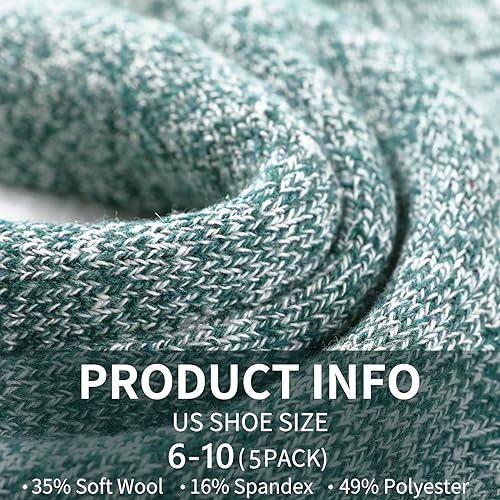 Wool Socks for Women - Womens Winter Sock for Womens Warm Thick Knit Wool Soft Vintage Casual Crew Socks3