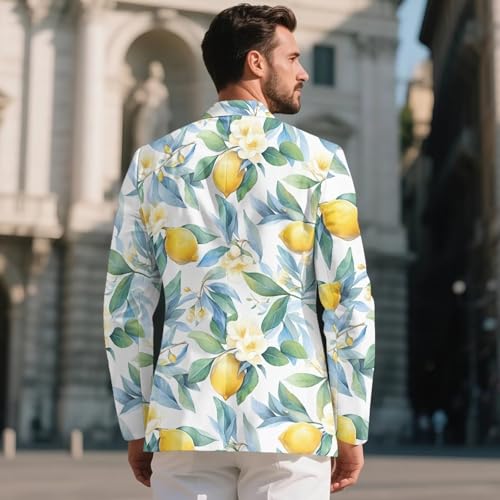 FUSURIRE Men's Casual Blazer Long Sleeve Suit Jackets Sports Coats One Button Business Jacket with Pocket Size S-5XL3