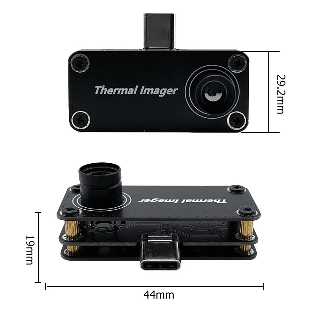 Mini CáMara TermográFica Infrarroja para TeléFono, Dispositivo Externo de ImáGenes Infrarrojas, PequeñA CáMara de ImáGenes TéRmicas para TeléFono MóVil Android