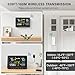 BluSon Weather Station Wireless Indoor Outdoor Thermometer, Color Display Digital Temperature Humidity Monitor with Atomic Clock, Weather Forecast, Adjustable Backlight, Home Weather Statio, Black