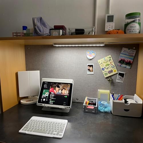 Image of ASOKO 14.5 inch Under Cabinet Lighting Dimmable 3 Colors | ASOKO 14.5 inch Under Cabinet LED Grow Light, 3 Colors Dimmable Plug in Counter Strip for Kitchen Desk