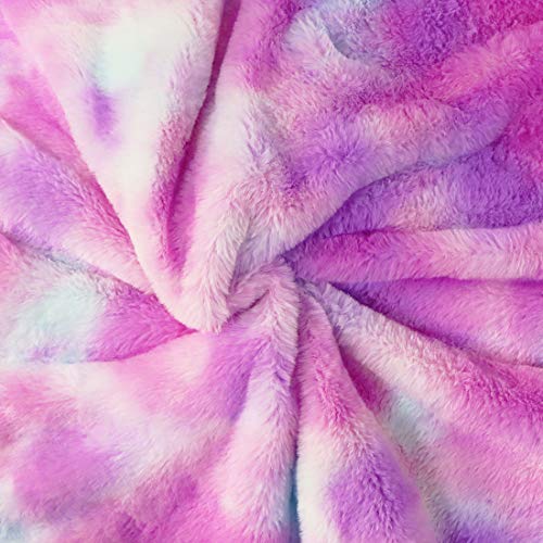 Goqo Tomo Electric Heated Blanket 50" X 60" Throw Wrap With 12 Heating Levels For Home Office Use Pink Tie Dye #TOP2