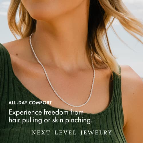 Next Level Jewelry ITProLux 925 Sterling Silver Rope Chain Necklaces, Diamond-Cut Chain, Men's & Women's (1.5MM-5.5MM)4