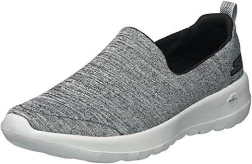 Skechers Women's Go Walk Joy-15611 Sneaker, black/gray, 8.5 M US