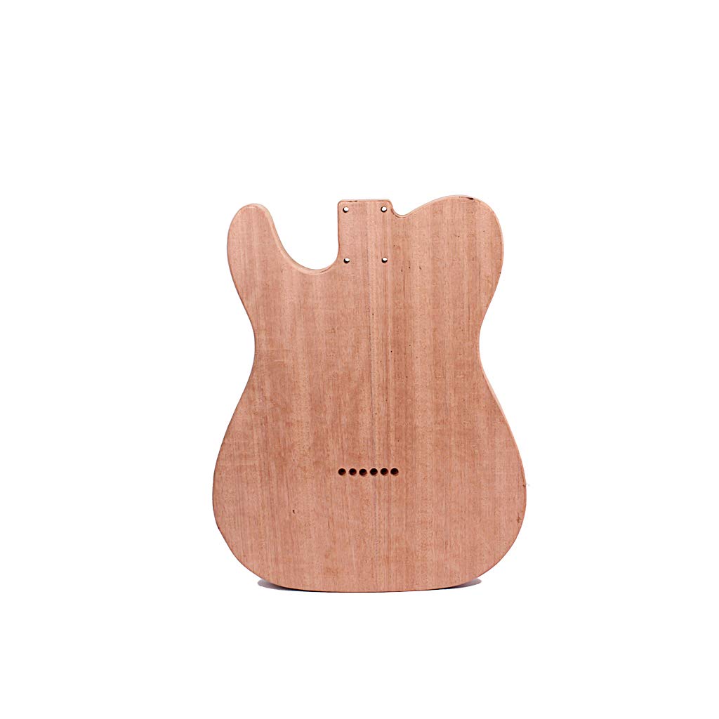 Alnicov Corps de guitare électrique non fini pour Fender Telecaster guitare accessoire de bricolage bois d'acajou avec trou de ramassage Humbuck