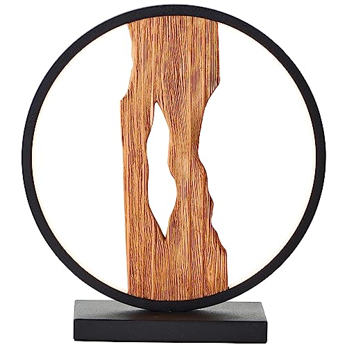 Brilliant Lampada Led Da Tavolo Chaumont, Lunghezza 25,8 Cm, Nero/Legno Chiaro - 2