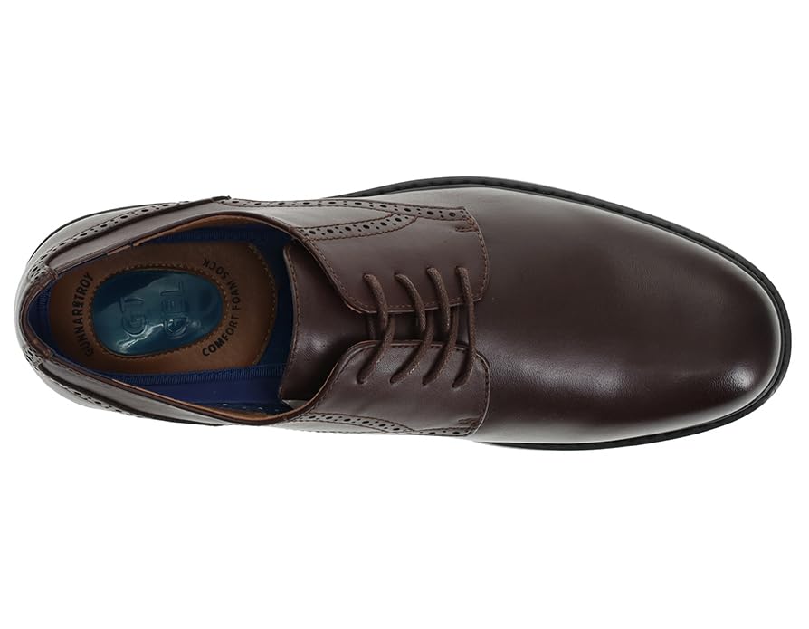 Image of Gunnar and Troy Axel Mens Dress Shoes, Multiple Colors & Sizes | Classic Brogue Oxford with Leather Uppers, Cushioned Dual-Density Footbed