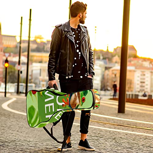 Hondank Housse imperméable pour guitare acoustique avec double bandoulière et poche Motif grenouille d’été Vert tropical… - Les Beatles, Paul McCartney, John Lennon, RIngo Starr, George Harrison Hondank Housse imperméable pour guitare acoustique avec double bandoulière et poche Motif grenouille d'été Vert tropical… – Image 7