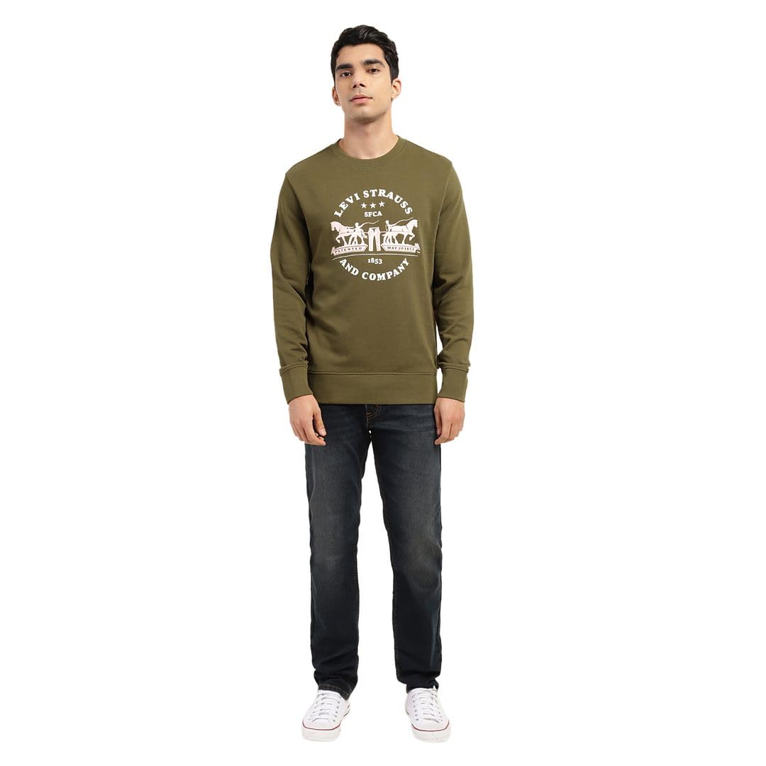 levi's Men Cotton Blend Crew Neck Sweatshirt-picture-25