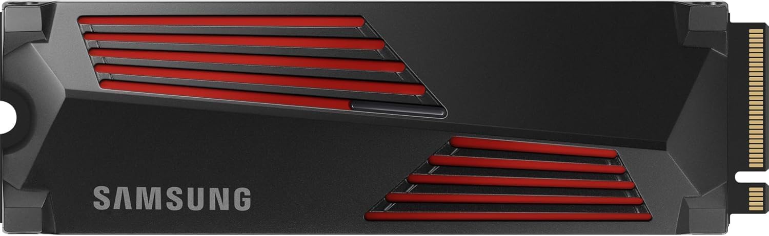 Samsung 990 PRO NVMe M.2 SSD, 4 TB, PCIe 4.0, 7,450 MB/s read, 6,900 MB/s write, Internal SSD, For gaming and video editing, MZ-V9P4T0BW