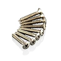 VANSON Humbucker Mounting Ring Screws 8 x Mounting Ring Screws Size: 3mm Diameter Shaft x 15mm Length (Tip to Base of Head); Head Diameter is 5mm