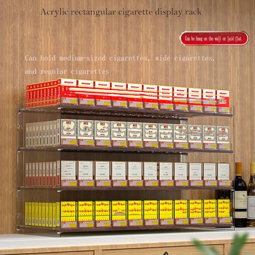 Expositor de cigarrillos de 3 capas con 9 columnas y separador 4