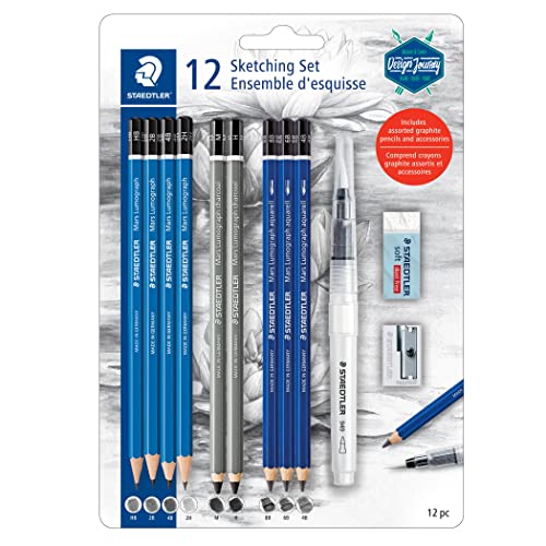 Croquis Staedtler lot de 6 à 12 crayons pour ombrages et esquisses