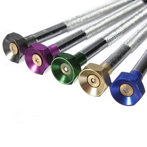 Foxnovo 5pcs Different Sizes Precision Flat Blade Slotted Screw Driver Screwdrivers Watchmaker Repair Tools 0.8-1.6mm