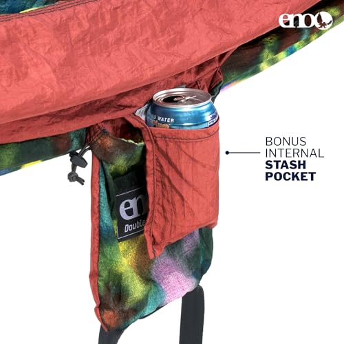 Image of ENO, Eagles Nest Outfitters DoubleNest Lightweight Camping Hammock, 1 to 2 Person, Special Edition Colors, ATC