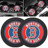 Car Cup Holder Coaster for Boston Red Sox Baseball Fans Auto Recessed Silicone Cupholder Coaster Interior Accessories 2.75IN 2Pack