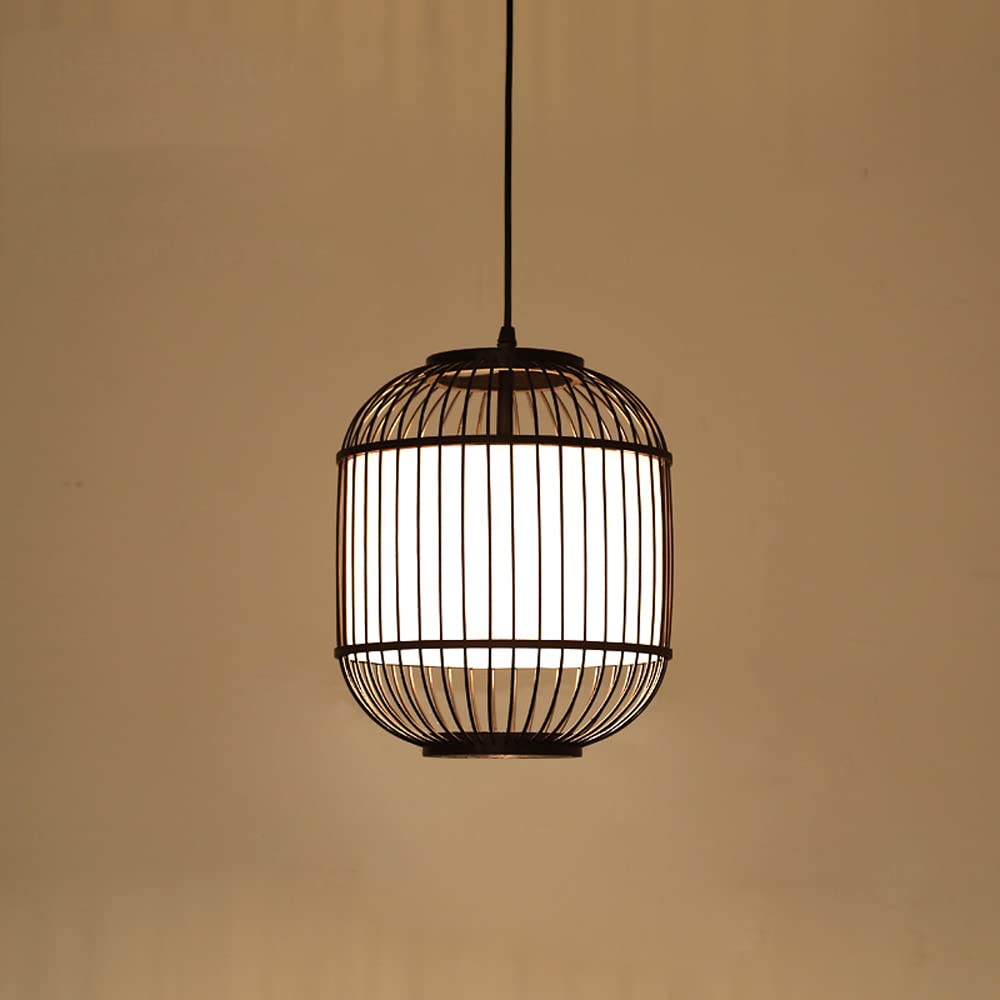 Lampy wiszące Wyspa kuchenna, bambusowe lampy wiszące do kuchni, owalne ręcznie tkane rattanowe żyrandole wiejskie Sufitowa lampa wisząca do jadalni, wystrój salonu Present