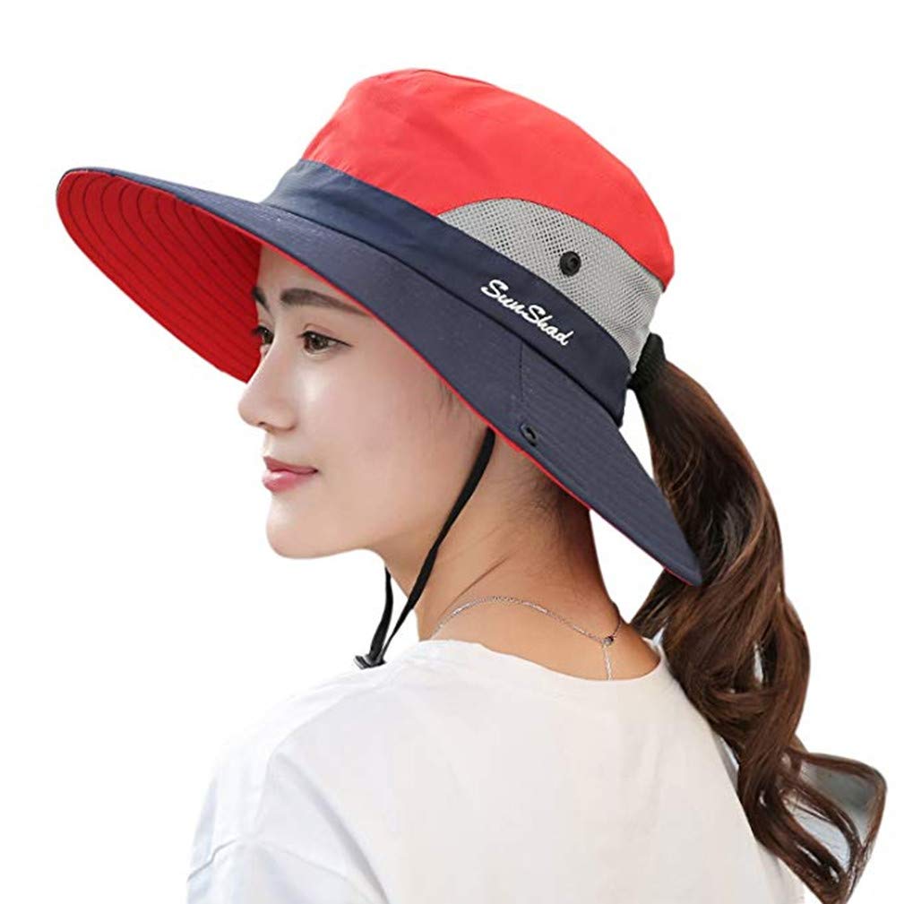 Chapeau De Soleil Femme Pliables Large Bord UPF 50+ Avec Rabat Cou - Idéal Randonnée, Plage Et Voyages