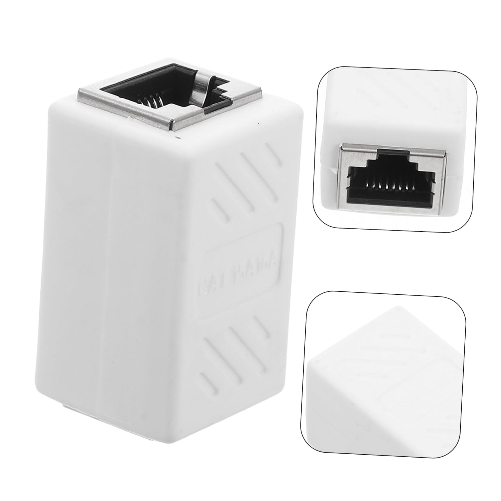 POPETPOP Ethernet Cable Adapter Female to Female Connector Compact Network for Routers and Devices Performance Saves Costs Construction