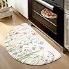 KIMODE Half Circle Kitchen Mats For Floor Cushioned Anti