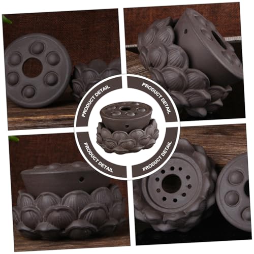 Herramienta de Moxibustión para Cuidado Corporal, Portátil, Hecha de Arcilla Morada, Dispositivo para Quemar Moxa en el Ombligo, Duradera, para Uso Doméstico y al Aire Libre, para Terapia de Compresión Térmica miniatura 6