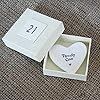 East of India Twenty One White Porcelain Heart Dish Gift - 21st Birthday Gift #5