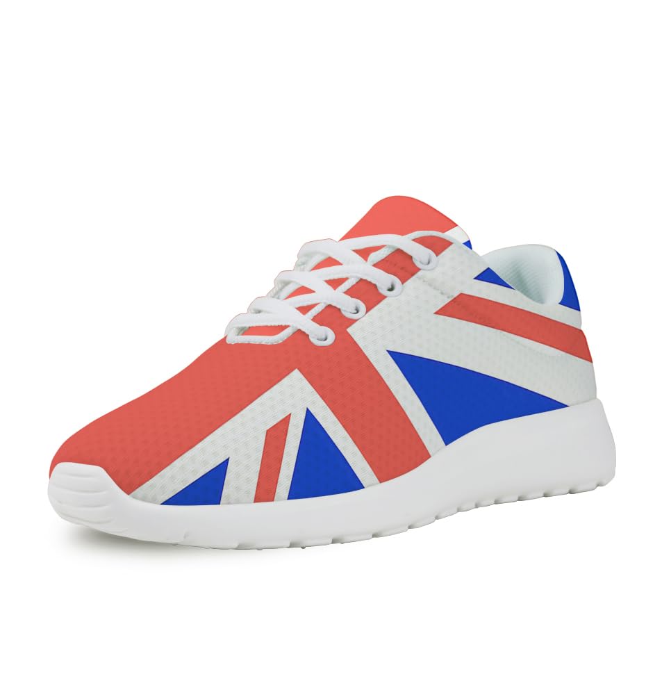 Union Jack Flag Shoes for Women Men Trail Running Casual Fashion Sneakers Slip-on Tennis Shoes