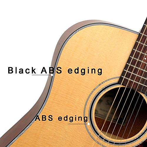 DYB Kit de démarrage de Guitare Acoustique pour débutant Spruce ABS Edging Production de Bois Massif Perfect Tone Tuner… - Les Beatles, Paul McCartney, John Lennon, RIngo Starr, George Harrison DYB Kit de démarrage de Guitare Acoustique pour débutant Spruce ABS Edging Production de Bois Massif Perfect Tone Tuner… – Image 7