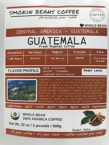 Central America, Guatemala (2-Pound Bag) Premium Arabica Coffee Freshly Custom Roasted Today (Full City Roast/Whole Bean) Customized Roast Or Grind Is Available By Messaging Us At Time Of Checkout #TOP2