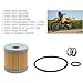 Oil Filter Kit Compatible with Suzuki DRZ400 DRZ400S DRZ400E DRZ400SM 2000-2024 LTZ400 LTZ450 2003-2014 DVX 400 2004-2008 KFX400 2003-2006 1654029F00