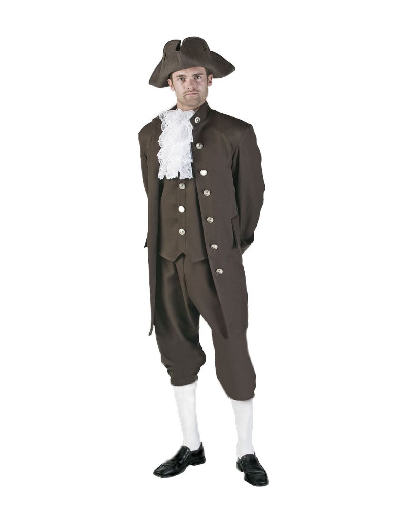 Mens Colonial Theater Costume Brown XXLarge