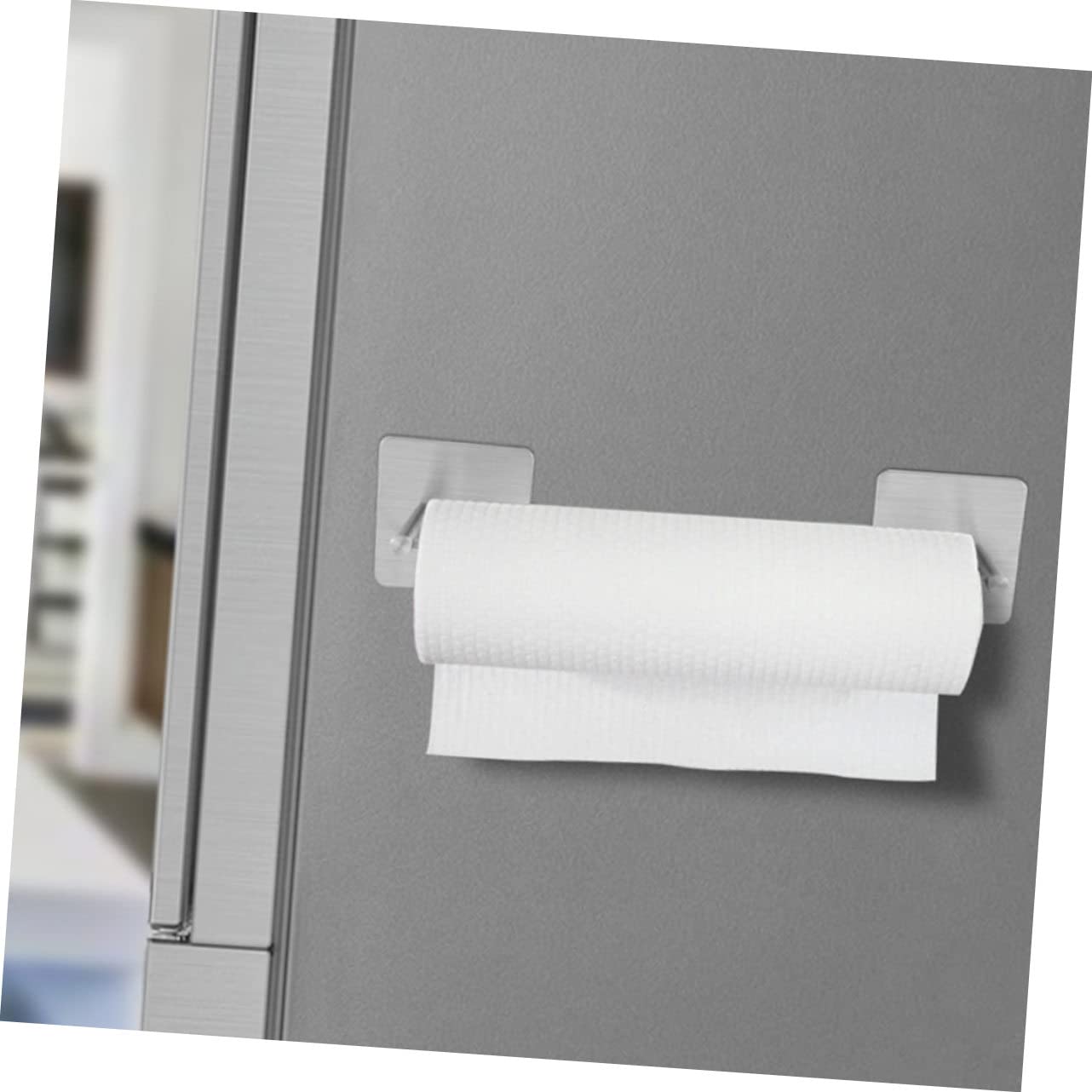 NUOBESTY 2 Ensembles Crochet Multifonction sans Clous pour La Maison Support pour Articles Divers Support pour Mouchoirs Cintre De Cuisine Salle De Bain en Acier 2 pièces * 2