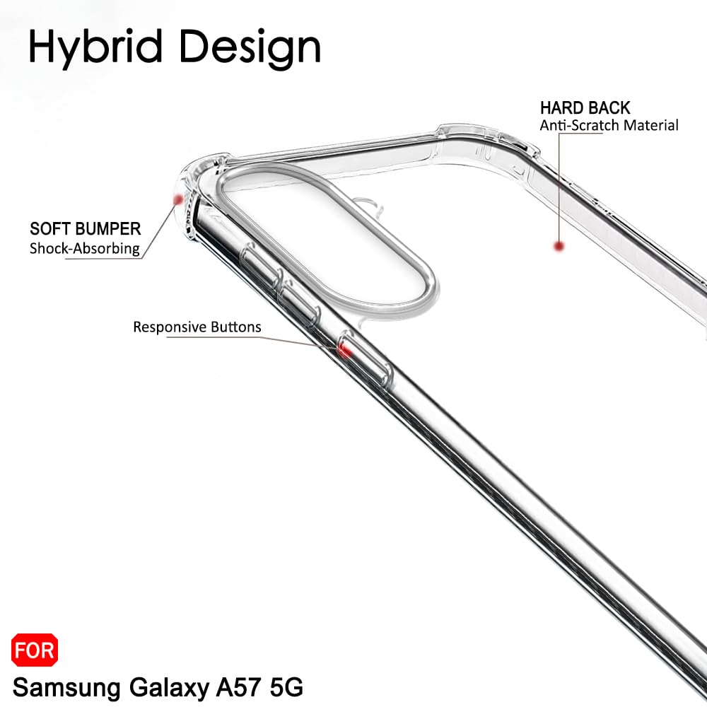 Samsung Galaxy A57 5G Case - Shockproof & Clear -5