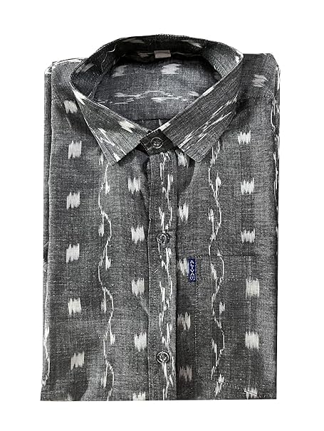 Image of Odisha Handloom 100% Pure Cotton unstitched Sambalpuri Pasapali Shirt fabric for Men /Boys Odisha Traditional kurta Soft & Breathable Natural Cotton fabric
