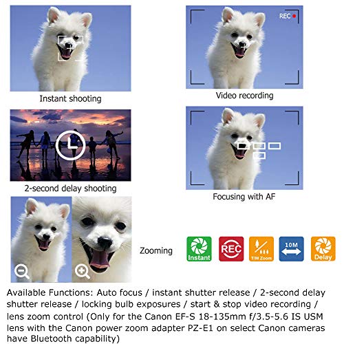 Jjc Bluetooth Wireless Remote Control Shutter Release For Canon Eos R50 R R3 R5 R6 Ii R7 R8 R10 Rp M50 M6 Mark Ii M200 6D Mark Ii 90D Rebel Sl3 Sl2 T8I T7I V10 G7X Mark Iii G5X Mark Ii Sx70Hs Camera #TOP4