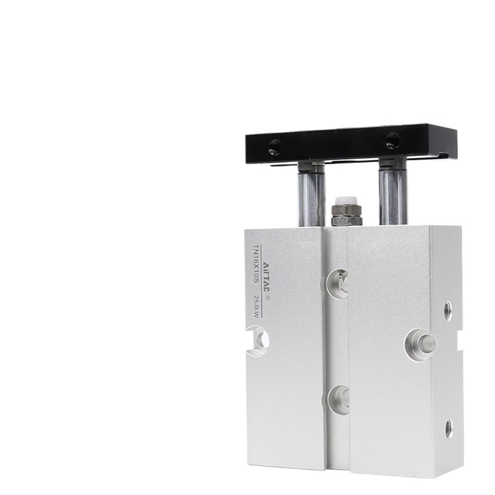 Vérin pneumatique double tige TN 16x15mm avec aimant pour guidage de précision