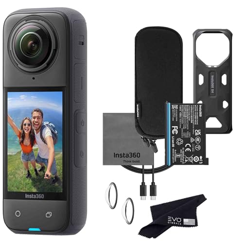Insta360 X4 8K 360 Waterproof Action Camera, 8K 360, Stabilization,