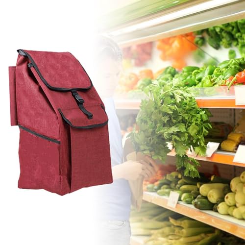 Bolsa de tela Oxford para carrito de compras de alta resistencia 7