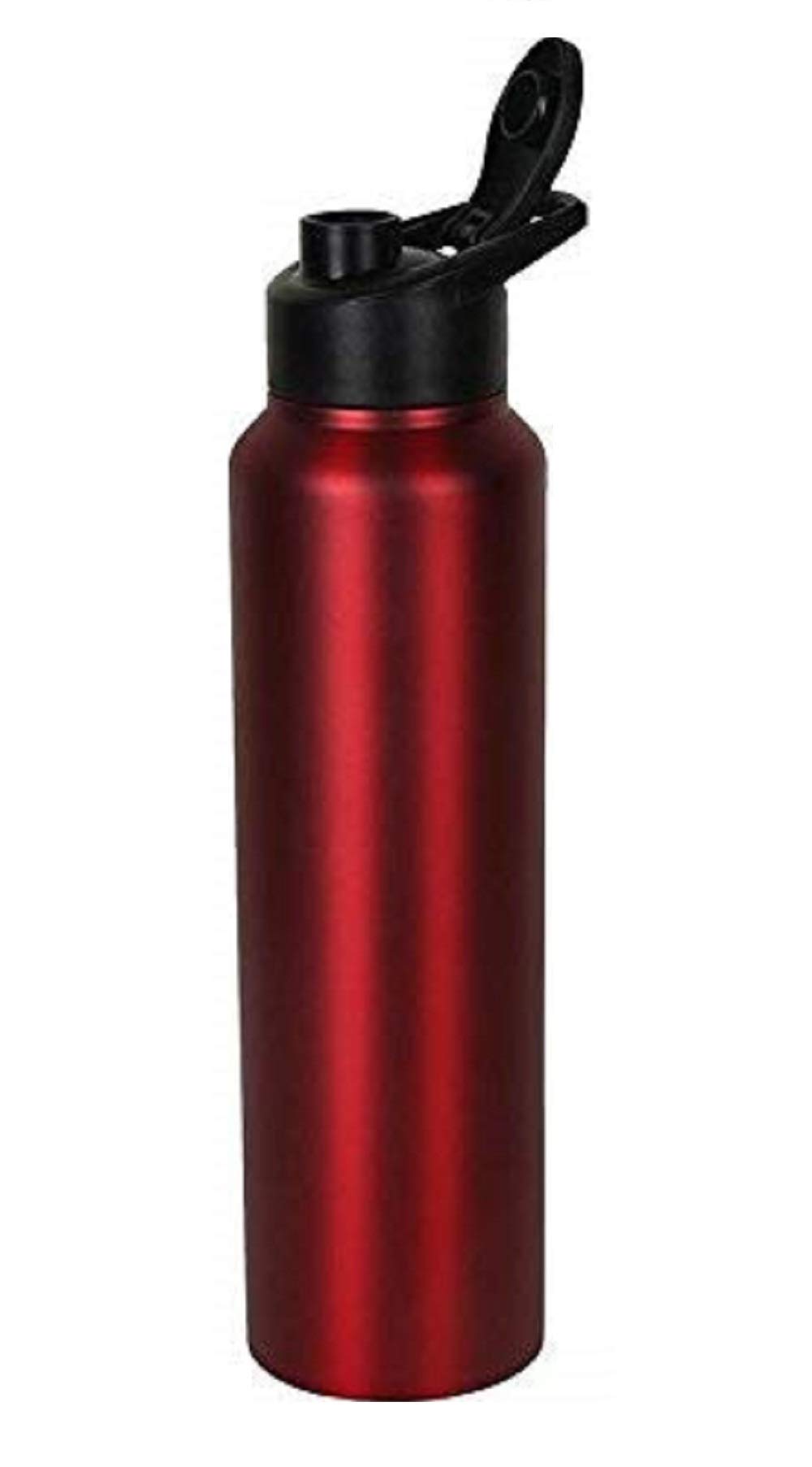 NOT AVAILABLE Stainless Steel Plain BLACK Matt Finish Water Bottle Sipper-Shaker - BPA Free, Leak Proof, Ideal for Gym, Sports, Fridge, Office, Yoga, Travel (750 ml, Set of 1 Black Colour)