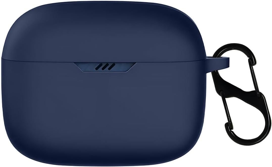 Shockproof Protective Silicone 360° Cover Case with Buckle Designed for JBL Tune 230NC TWS / 235NC (Midnight Blue)