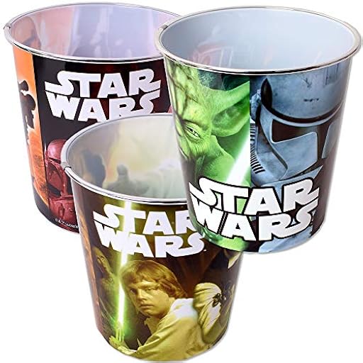 TE-Trend Juego de 3 cubos de basura con diseño de Star Wars, 5 L, plástico, multicolor | Ya disponible en tu tienda friki favorita! En mundofriki.es!