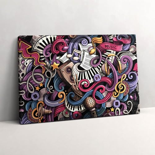 Murale d'art instruments de musique Wallfluent pour habiller un mur vide tableau