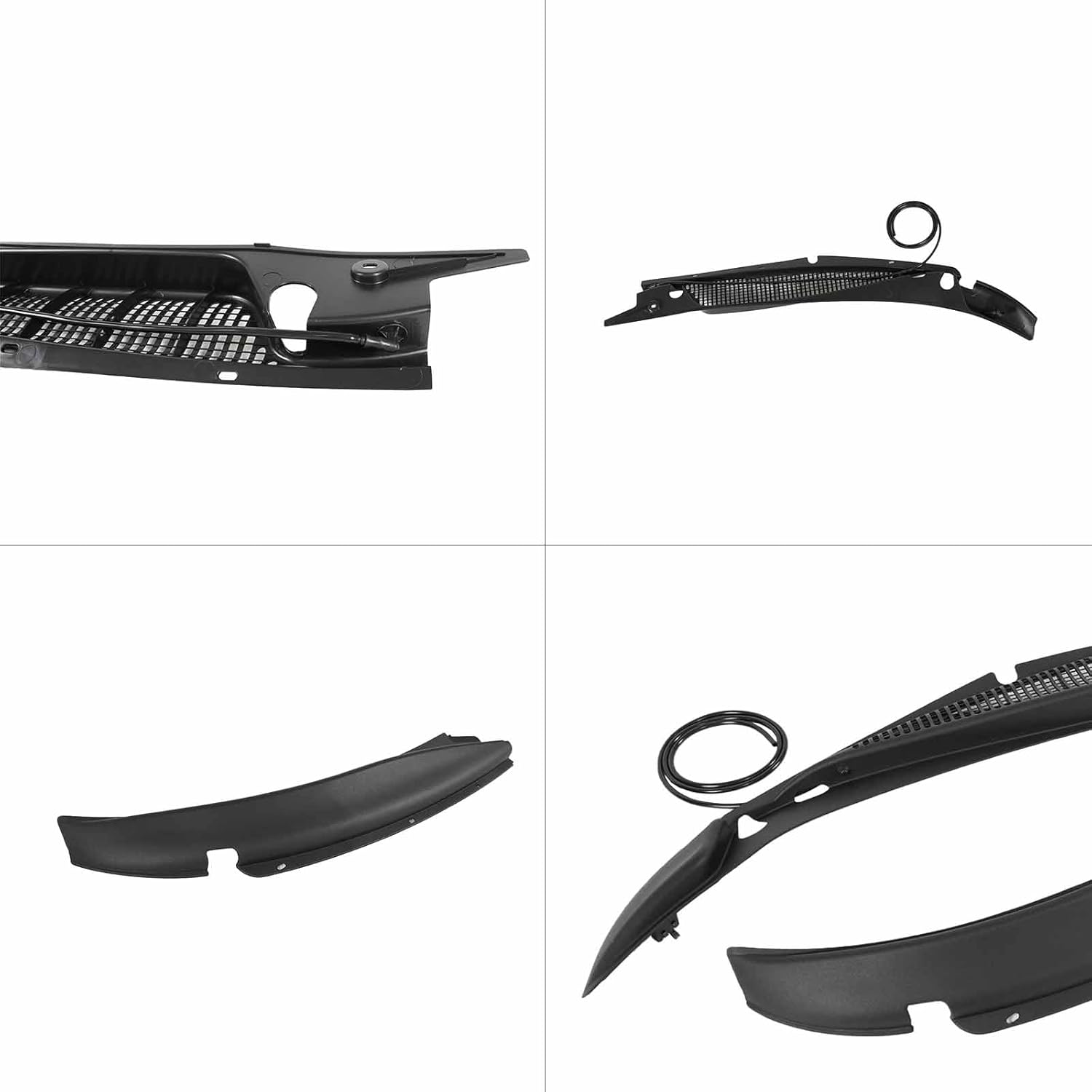 A Pair Windshield Wiper Cowl Panel Grille for Chevy Express GMC Savana 1996-2017 Windshield Cowl Replacement 25826329 25826330