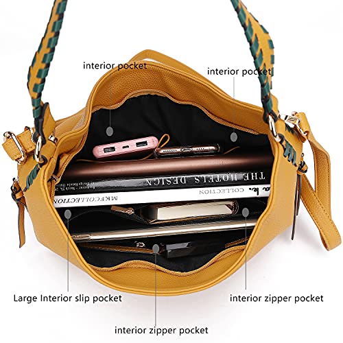 Image of MKF Collection Shoulder Bag for Women, Vegan Leather Top-Handle Crossbody Bag Handbag Purse by Mia K