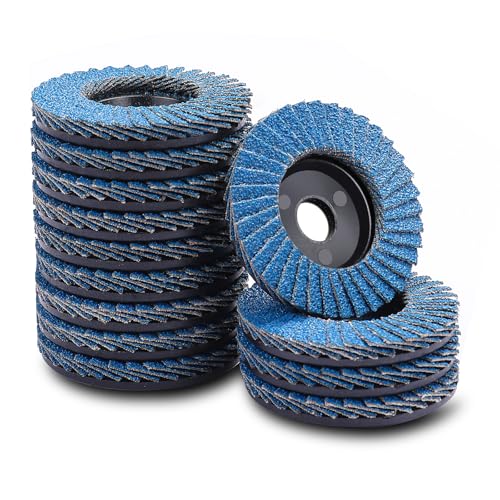 12 Piezas Discos Abrasivos, 50 x 10 mm Discos de Láminas para Mad...