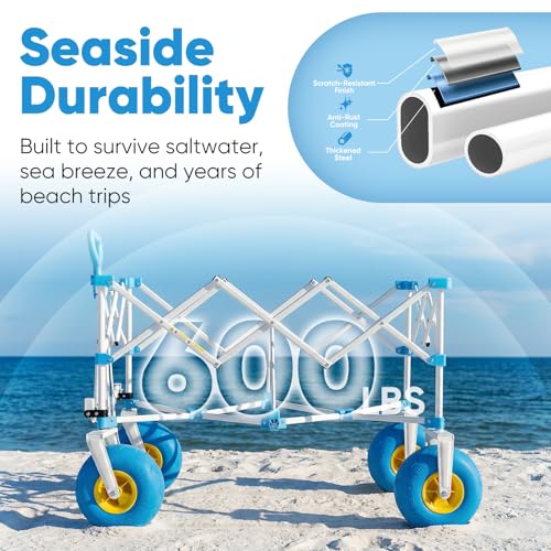 image for Sekey Heavy Duty Beach Wagon with 9